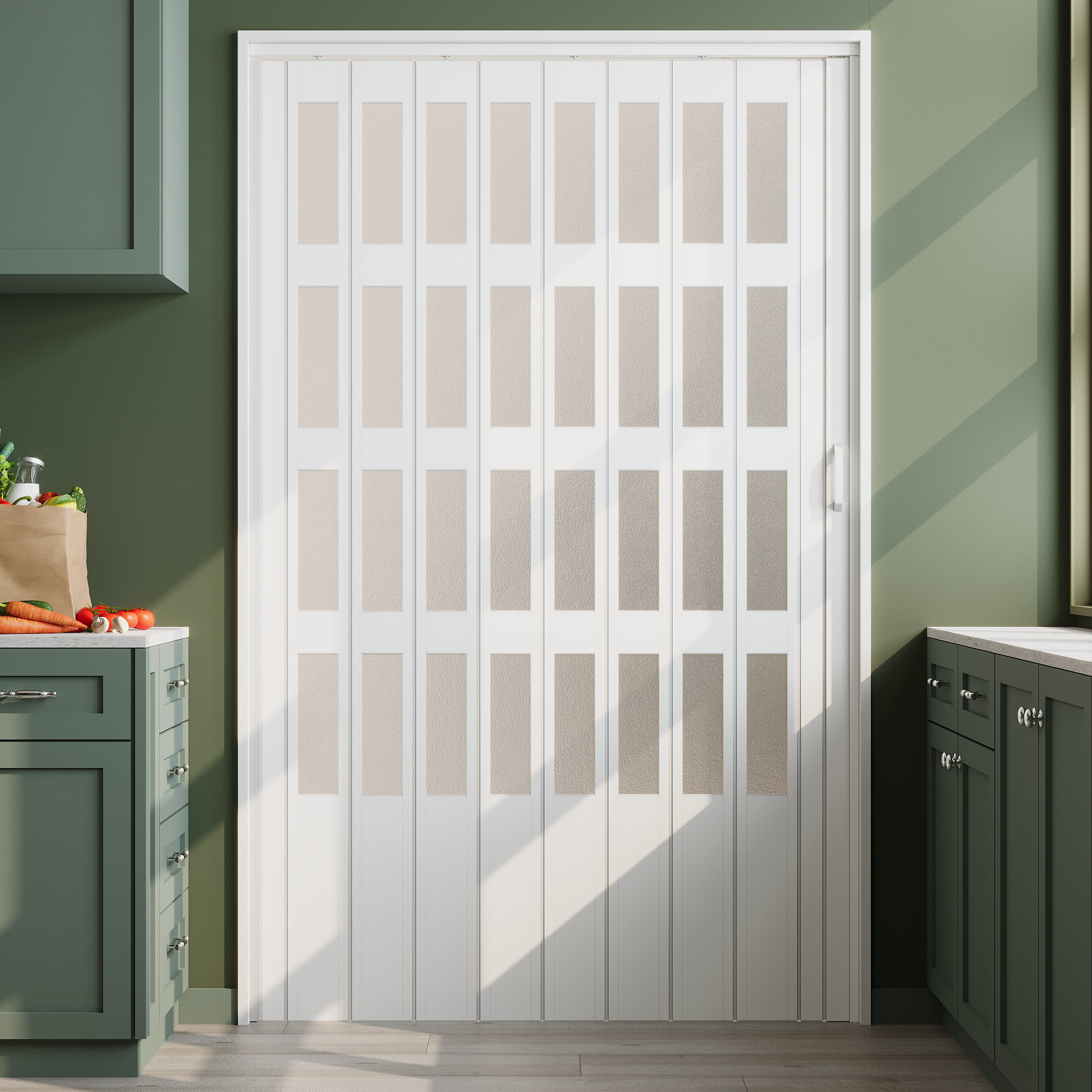 ✨ 在庫あり✨  Pop対応 コンバージョンキット（ホワイト） ARK DESIGN 80“ detachable Paneled PVC/Vinyl Accordion Door